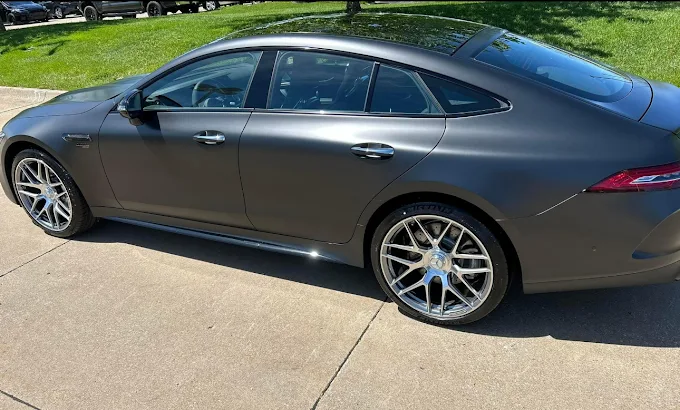Gray Jaguar after detailing