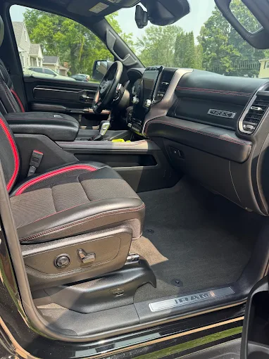 RAM truck luxury interior after detailing