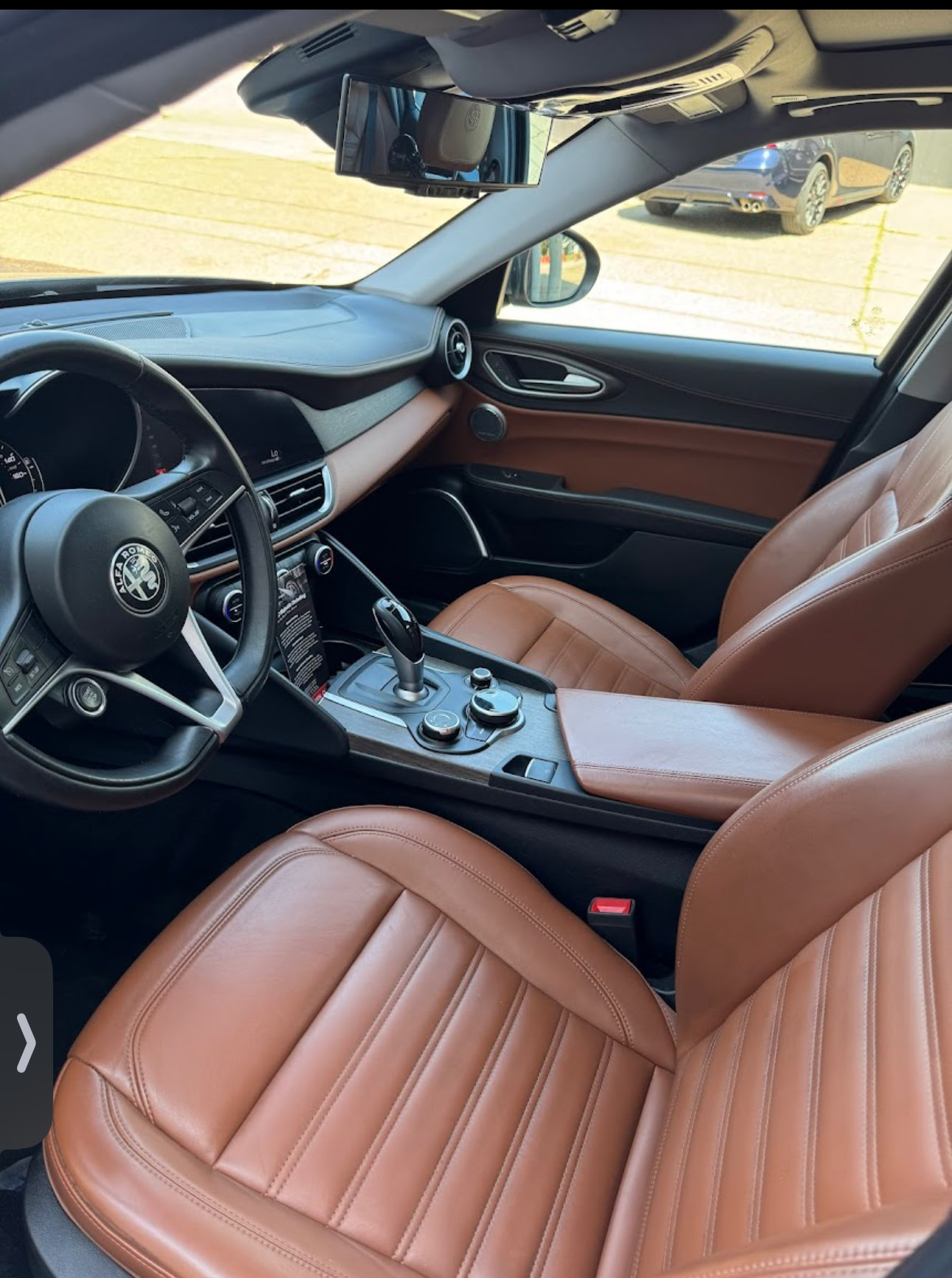 Luxury car interior detailing